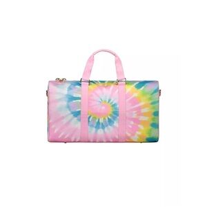 Stoney Clover Lane Pastel Tie Dye Classic Nylon Weekender Duffle NWT